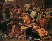 Nicolas Poussin The Rape of the Sabine Women oil